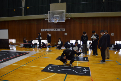 ライントレースカー部門 全体の様子